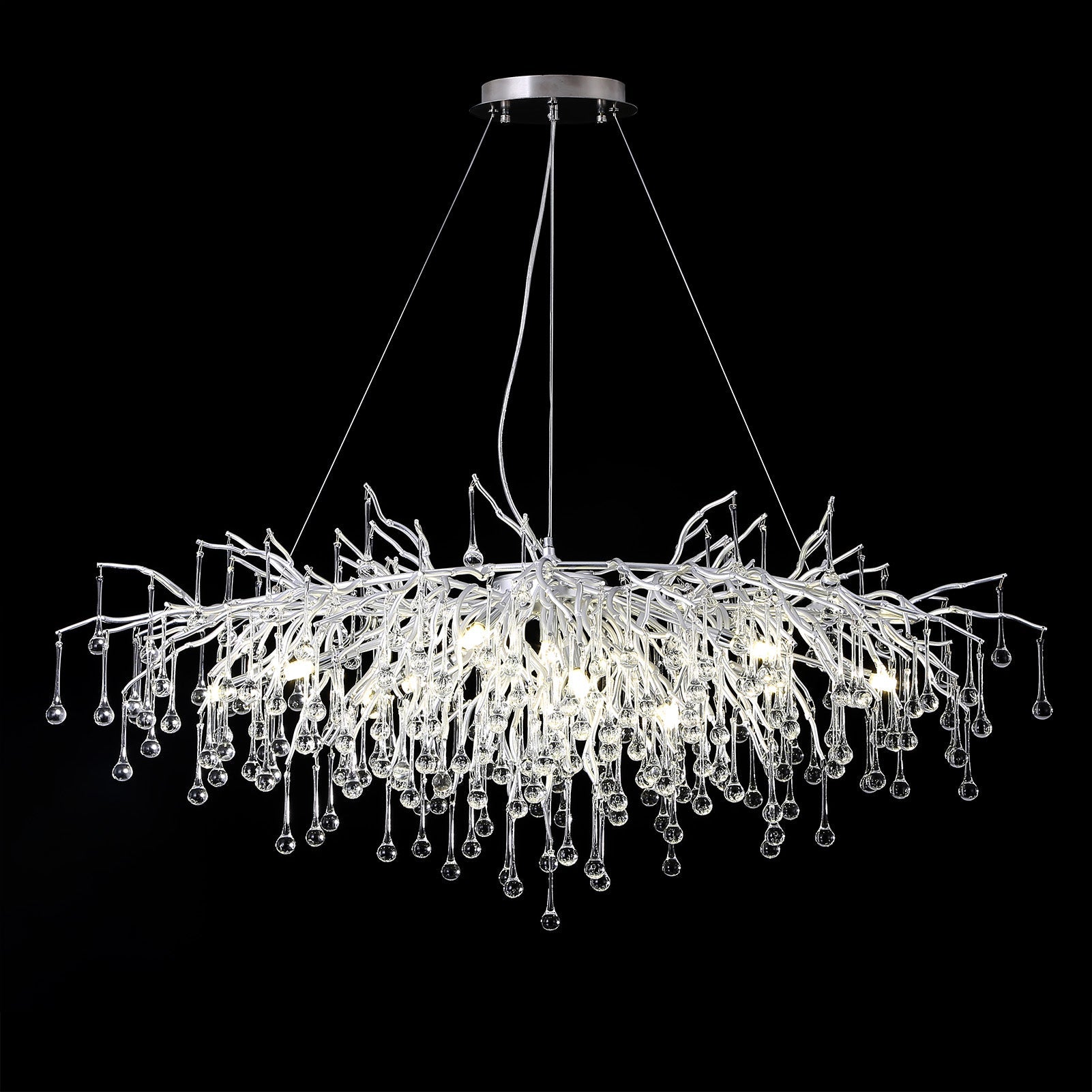 Modern Crystal Branch Raindrop Chandelier