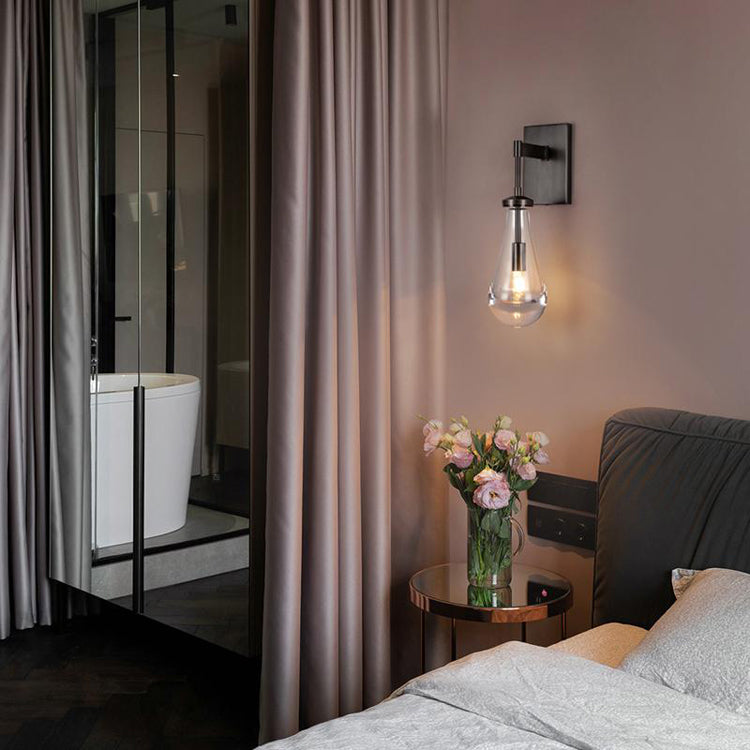 Raindrop Sconce MattBlack