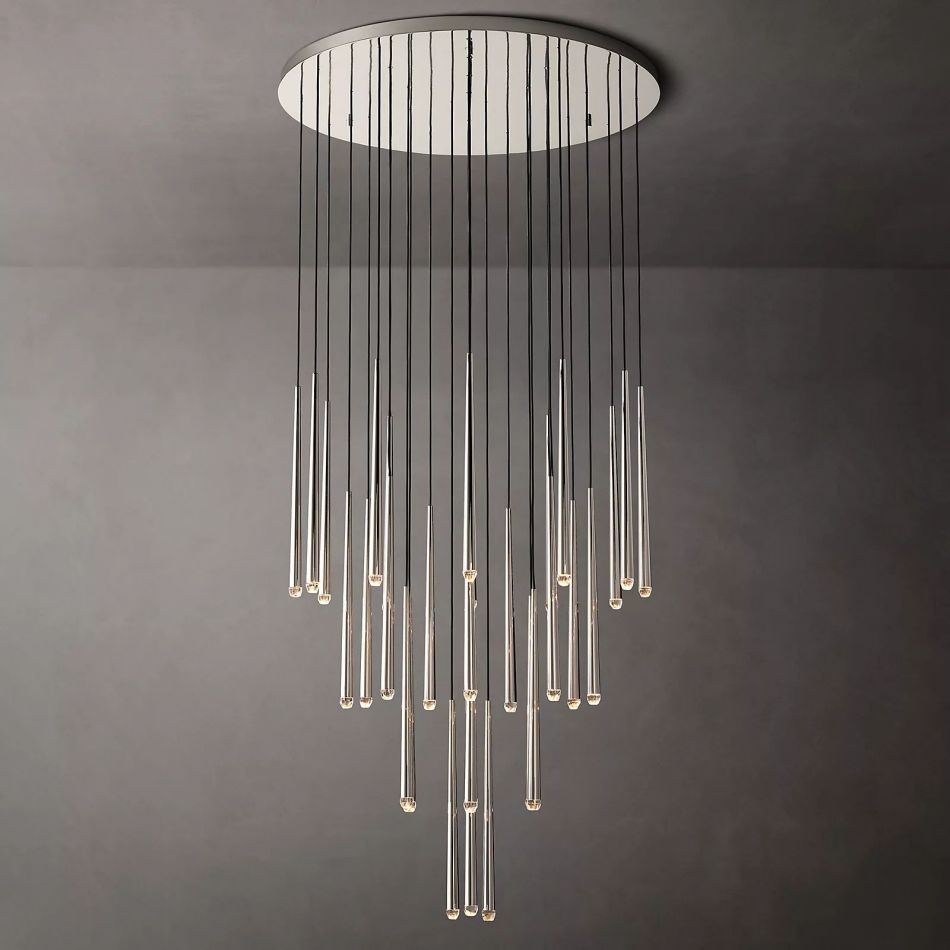 Artemis Round Tapered Tubular Chandelier 48