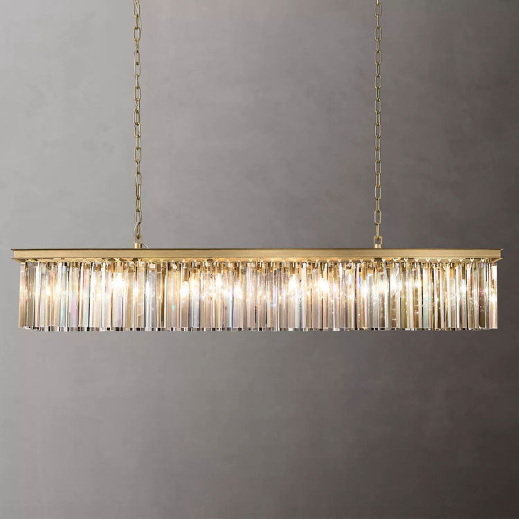 Eloise Modern Crystal Rectangular Chandelier