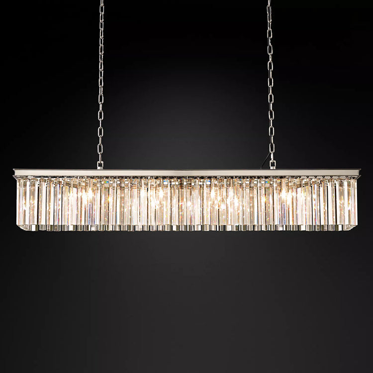 Eloise Modern Crystal Rectangular Chandelier