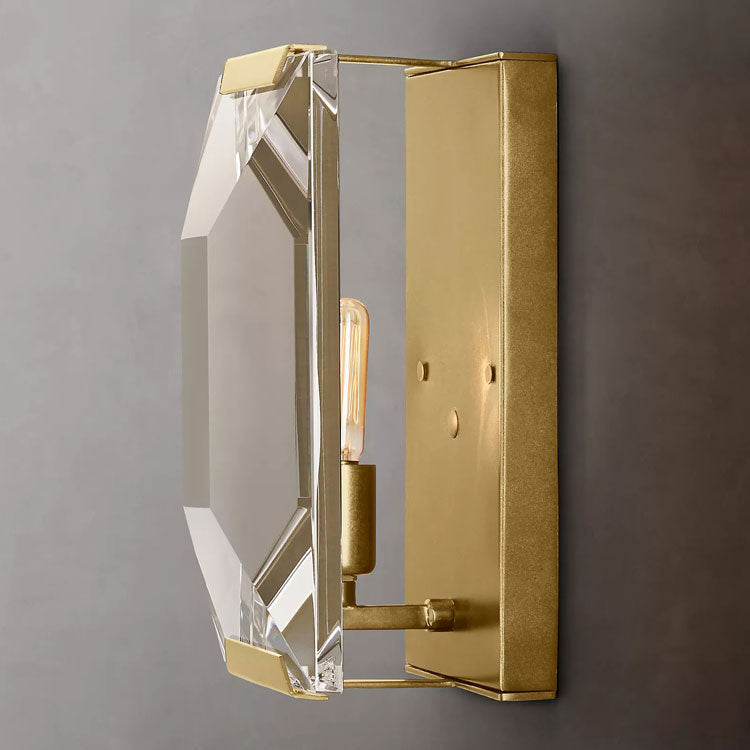Faceted Crystal Sconce