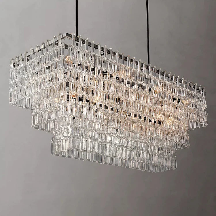Marignan Four-Tier Rectangular Chandelier 72