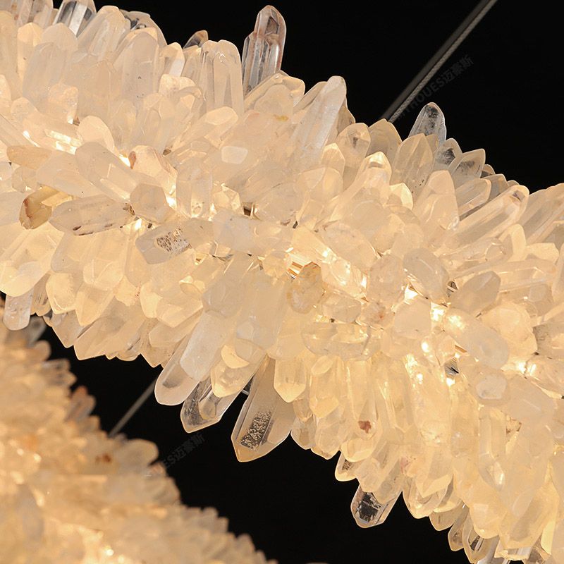 Edolie Crystal Halo Oval Shap Chandelier