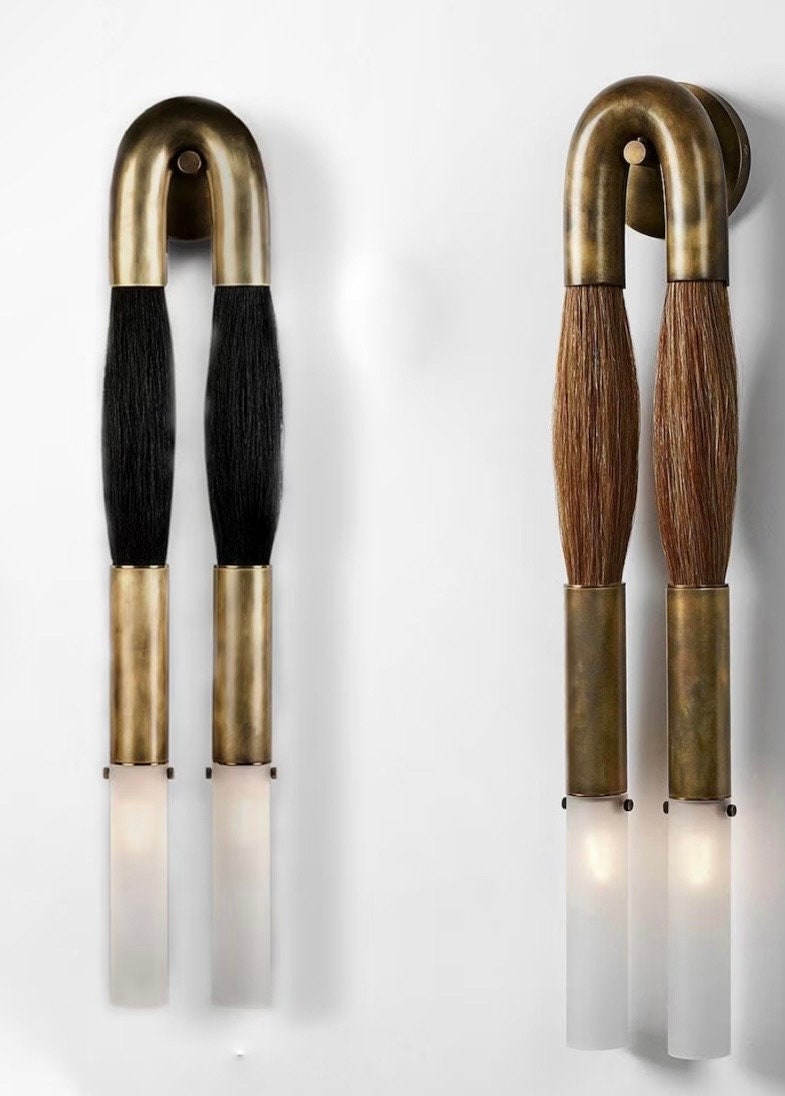 Horse Hair Sconce L