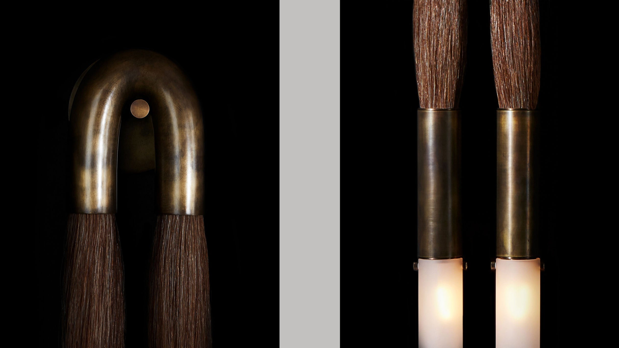 Horse Hair Sconce L