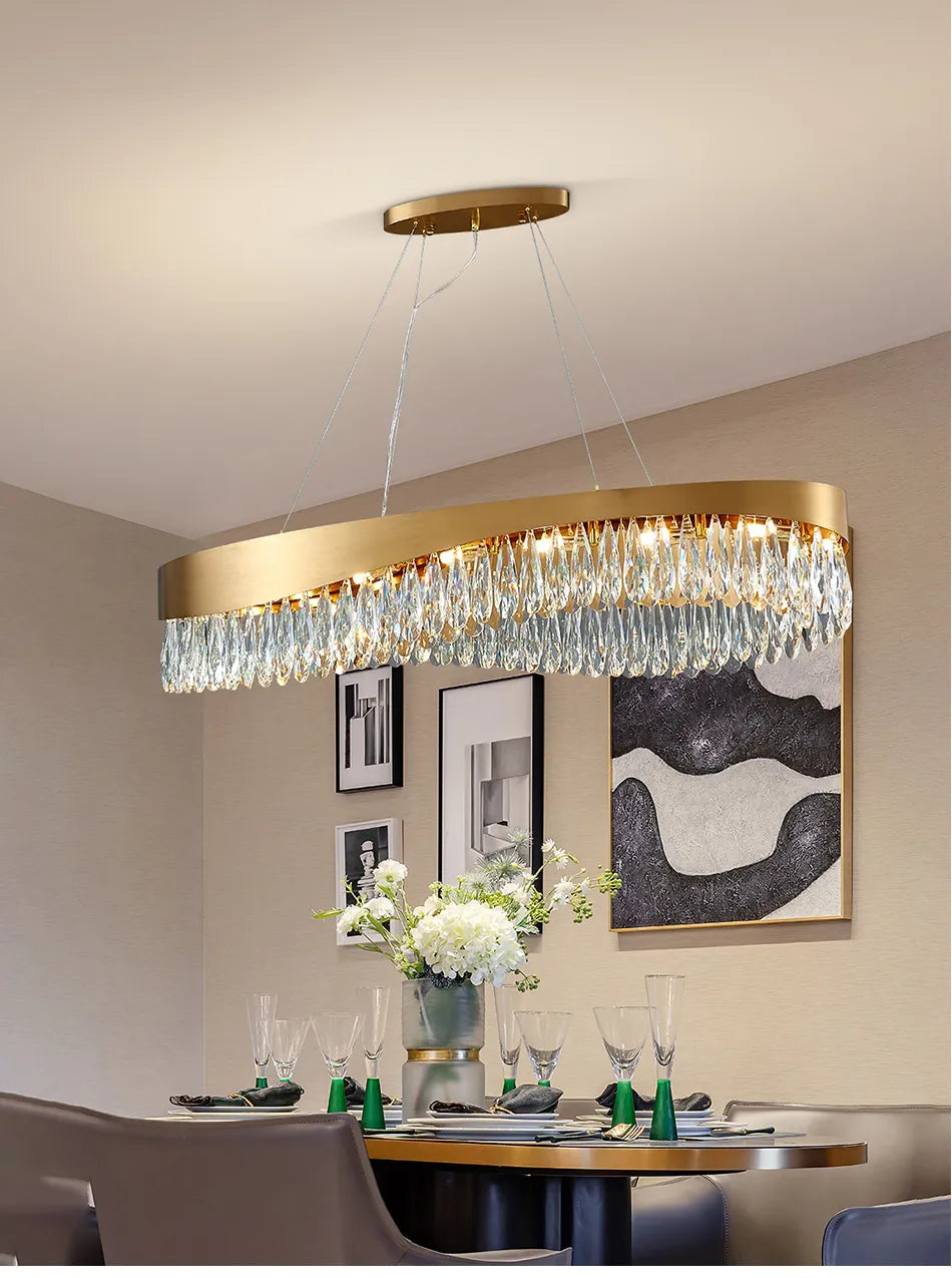 Ariana OvaL Crystal Chandelier