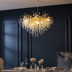 Modern Crystal Branch Chandelier